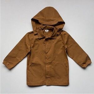 ISO Simple Folk Rain Jacket, Hazelnut